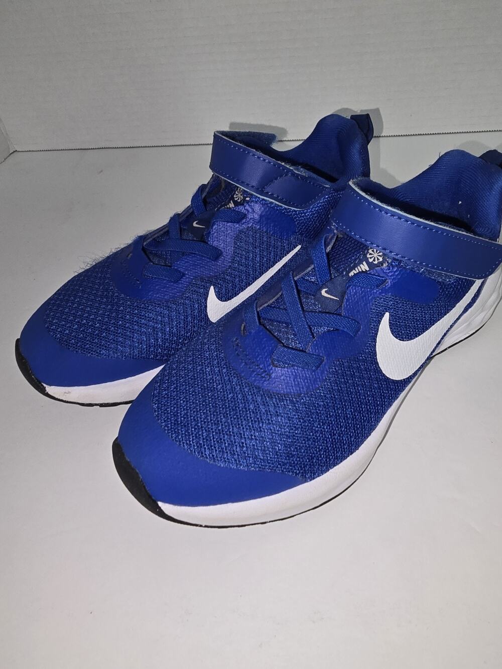 Nike Boys Blue Hook & Loop Breathable Sneaker Low Top Athletic Shoe SIZE 13.5C